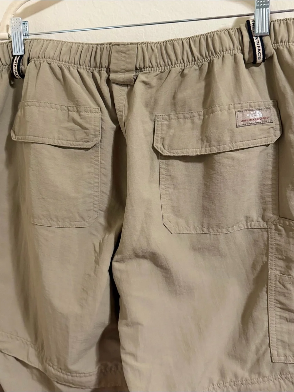 The North Face Convertible Hiking Pants Men's L Tan/Beige Cargo Trail outdoor